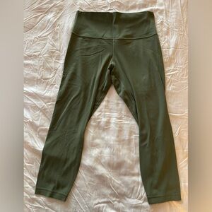 lululemon athletica Forest Green Cropped Leggings